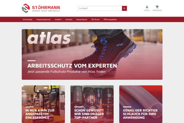 Online-Shop der Stöhrmann GmbH & Co.KG